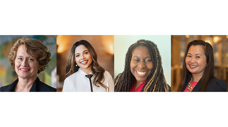 Pictured left to right: Sondra Reis, Symone Patton, Foluke Akanni, and Shoua Lee.